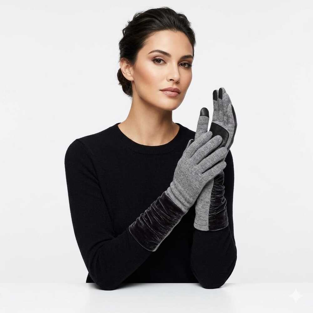 Echo Women's Ruched Leather Glove